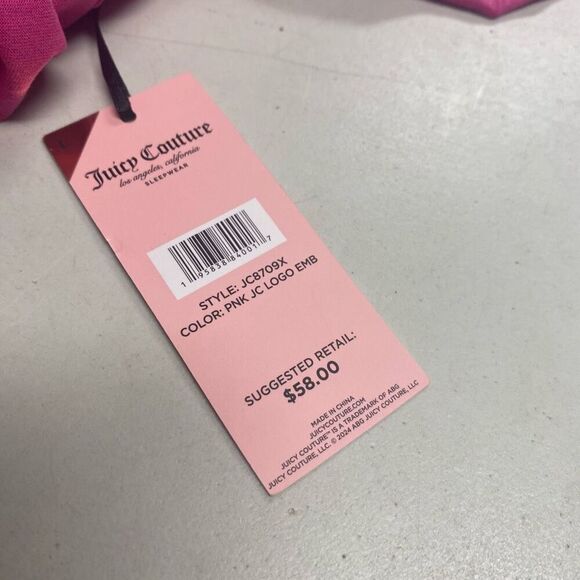 JUICY COUTURE Women’s Sleepwear Pink Size Large New With Tags SEE DESCRIPTION - Picture 8 of 15